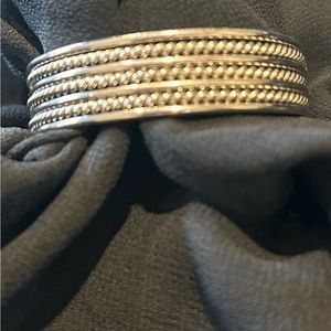 Silver plated cuff bracelets